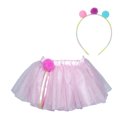 Pink Poppy Dreamy Princess Tutu & Headband Set - Pink