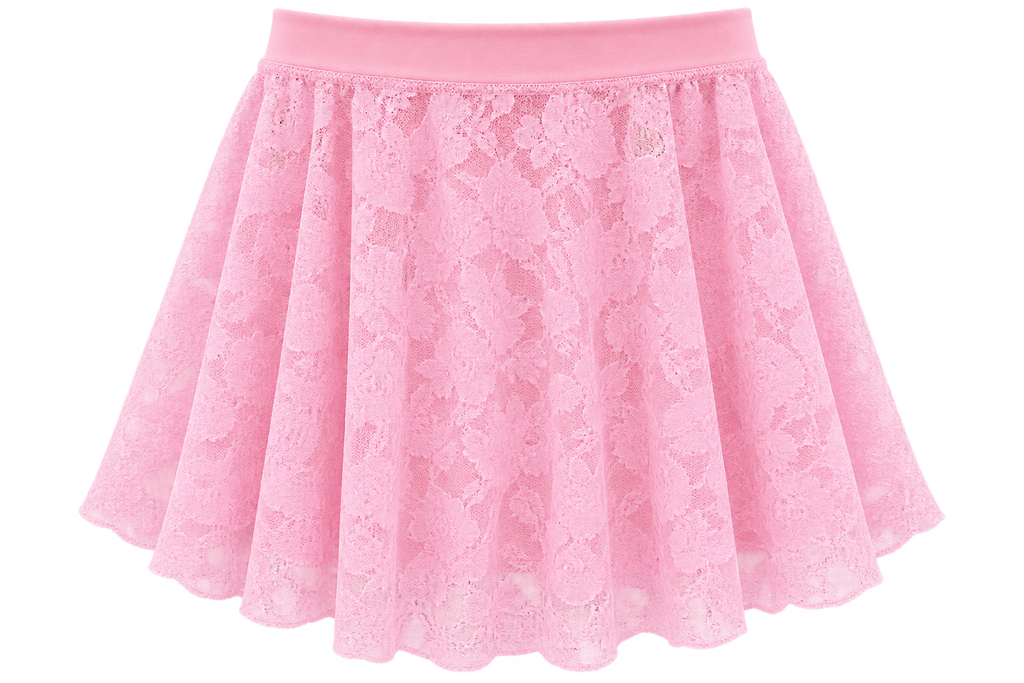 d:d Lace Flowers Ballet Skirt in Sugar Pink