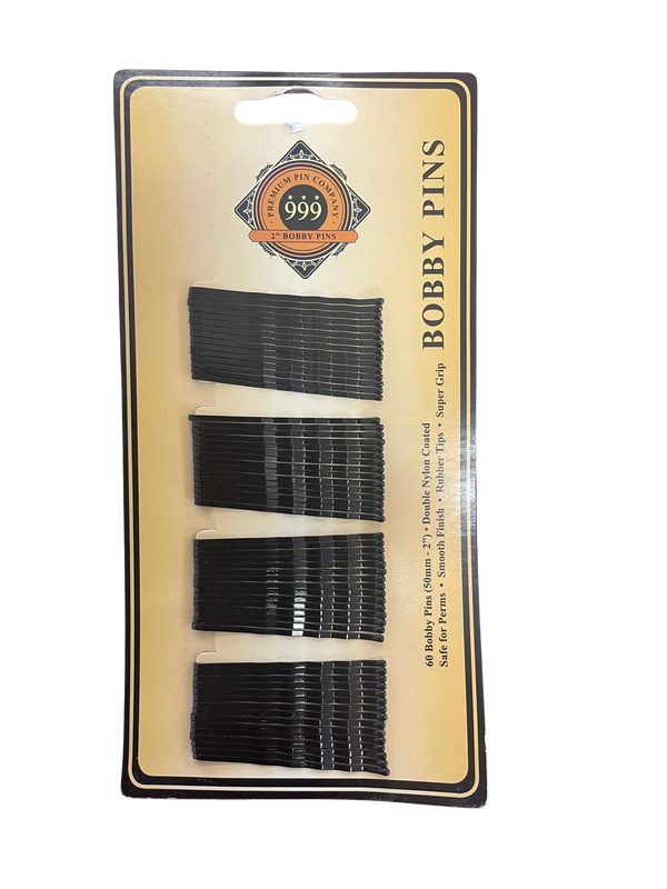 999 Bobby Pins 2" 60pcs Black