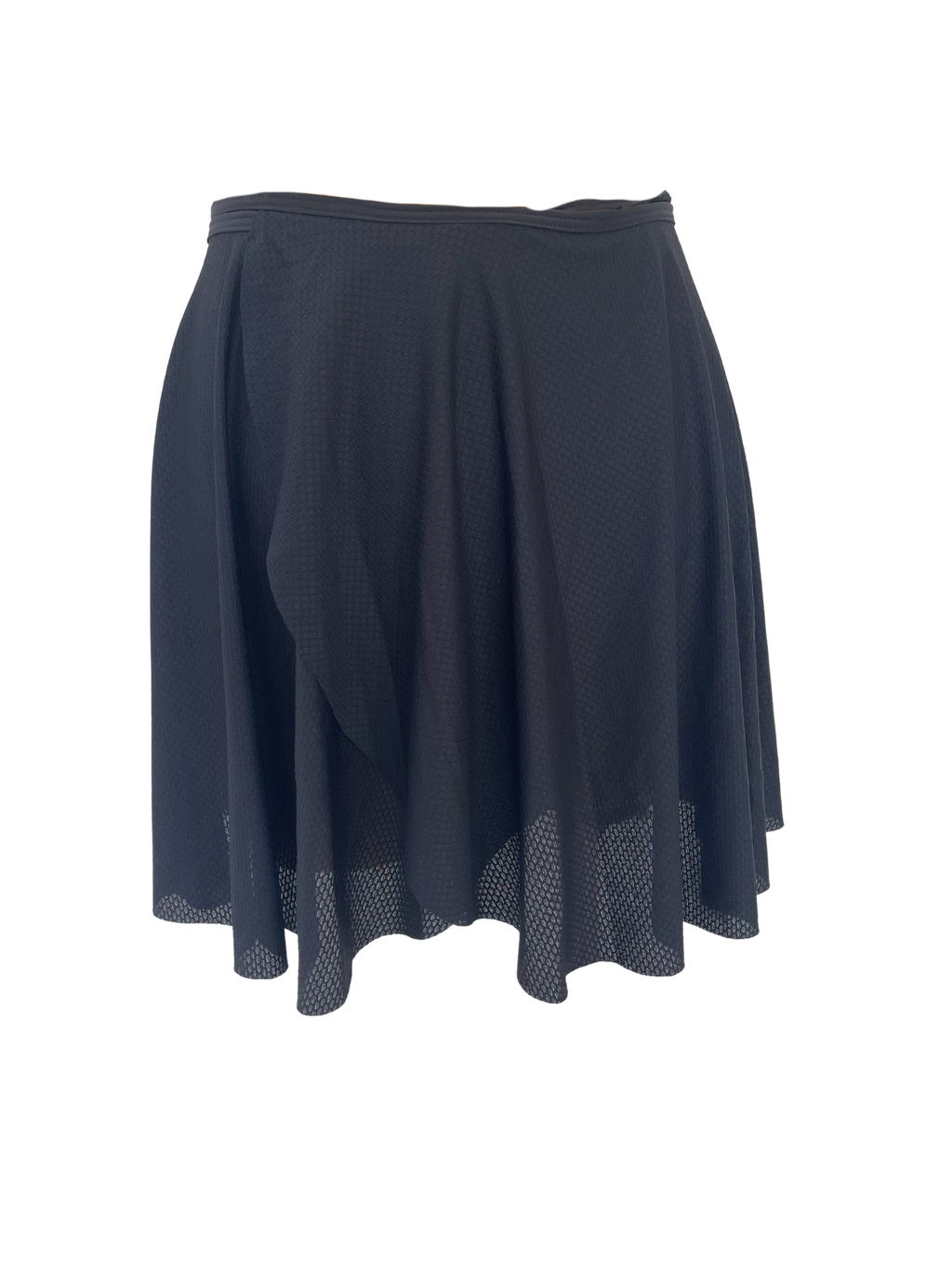 Ditto Dancewear Bubble Nylon Lycra Wrap Skirt - Black