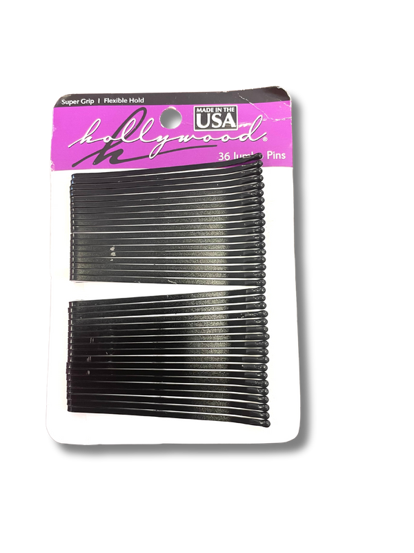 Hollywood Bobby Pins Jumbo - 36pk Black