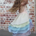 Pure Cute Flamenco Dress in Rainbow Ombre