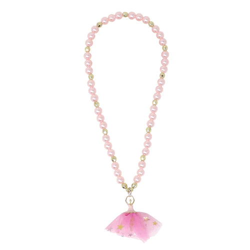 Pink Poppy Ballerina Charm Necklace