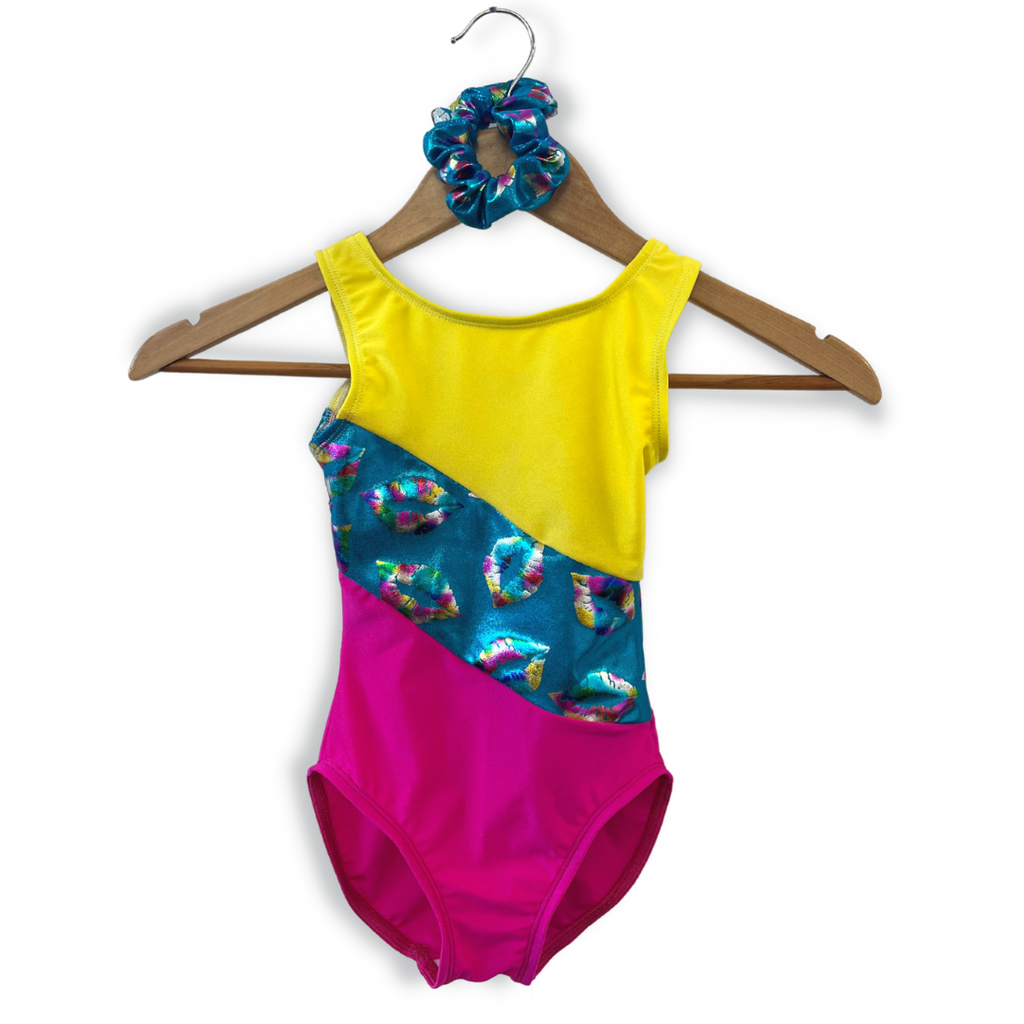 d:d Collection Wave Gymnastics Leotard - Summertime Smooch