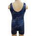 Ditto Dancewear Biketard with Scrunchie - Blue Squiggle