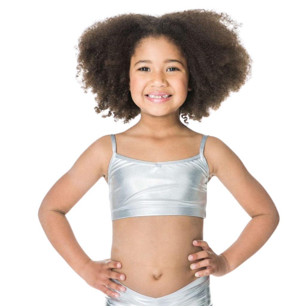 Studio 7 Children's Camisole Crop Top - Silver