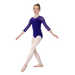 Studio 7 Children's Michaela 3/4 Sleeve Leotard - Dark Purple