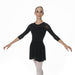 Studio 7 Adult's Michaela 3/4 Sleeve Leotard - Black