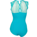 PW Dancewear Adult’s Ivy Stretch Mesh Leotard - Turquoise