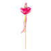 Pink Poppy Wooden Bead Pixie Flower Wand - 2 colours