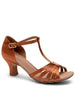 Capezio Sara 2" Ballroom Shoe - CINNAMON & BLACK