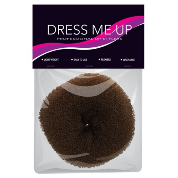 Dress Me Up Hair Donut - Brown - X-LARGE 11.5cm