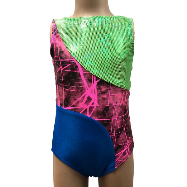 Identity Costuming Fractured Leotard with Scrunchie