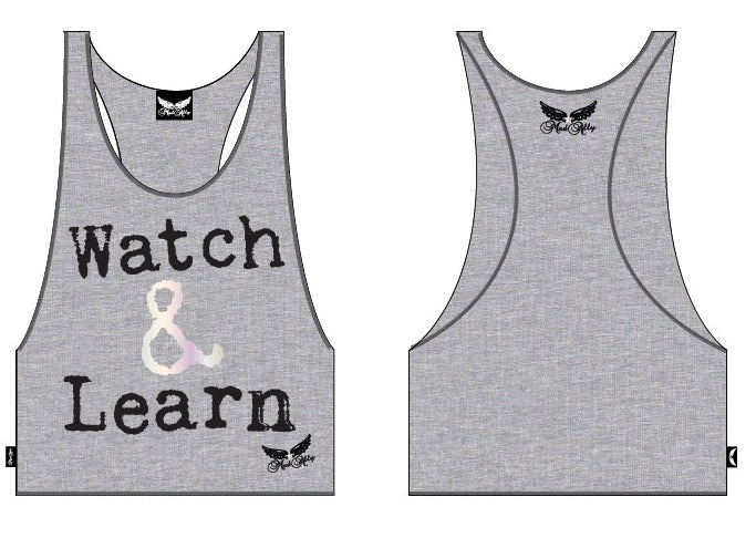 Mad Ally Children's Watch & Learn Singlet - Grey