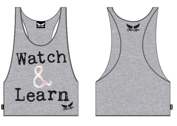 Mad Ally Children's Watch & Learn Singlet - Grey